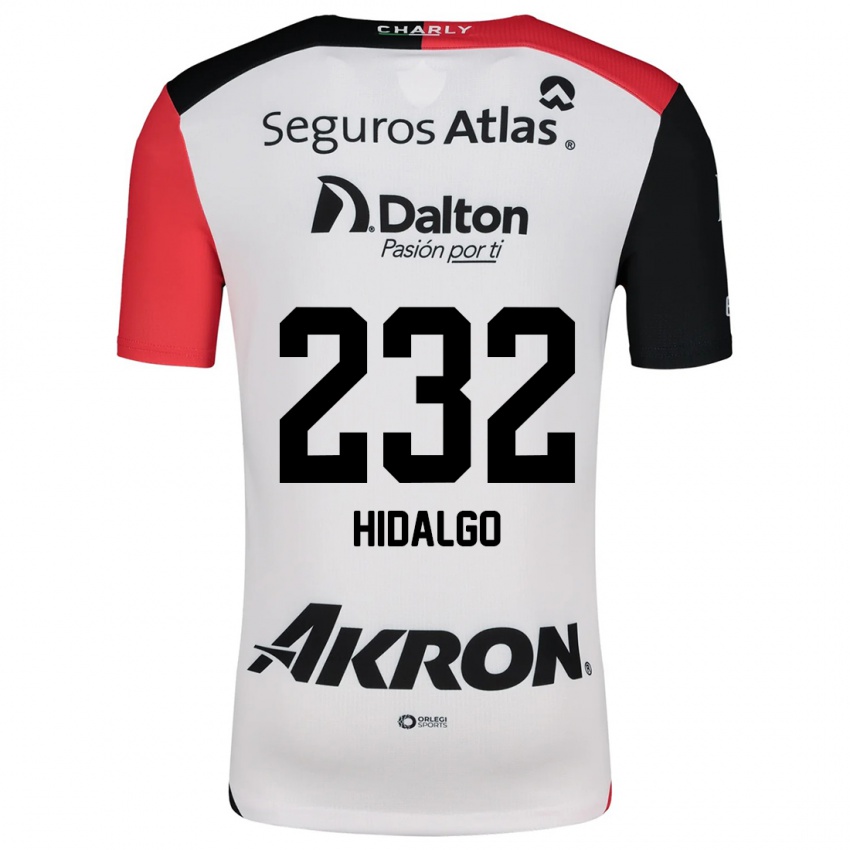 Criança Camisola Óscar Hidalgo #232 Branco Vermelho Preto Alternativa 2024/25 Camisa