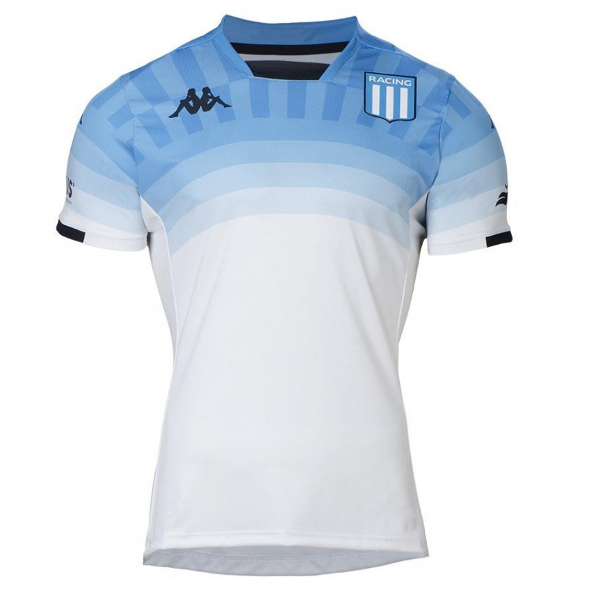 Criança Camisola Alejandro Tello #0 Branco Azul Preto Alternativa 2024/25 Camisa