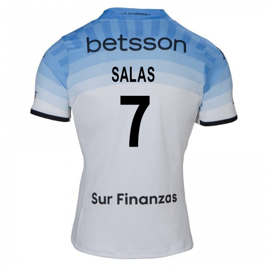 Criança Camisola Maximiliano Salas #7 Branco Azul Preto Alternativa 2024/25 Camisa