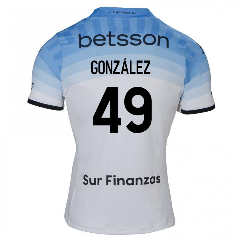 Criança Camisola David González #49 Branco Azul Preto Alternativa 2024/25 Camisa