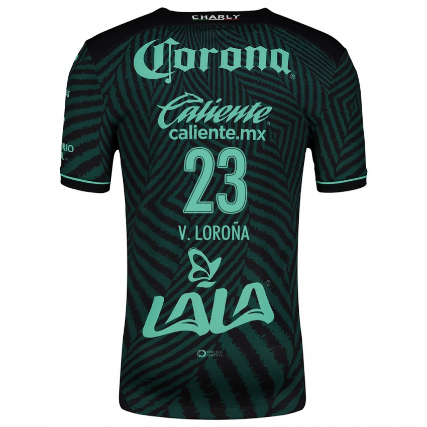 Criança Camisola Vladimir Loroña #23 Preto Verde Alternativa 2024/25 Camisa