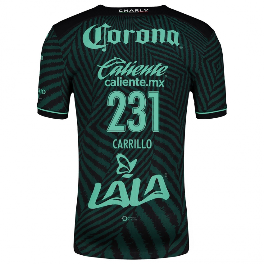 Criança Camisola Ángel Carrillo #231 Preto Verde Alternativa 2024/25 Camisa