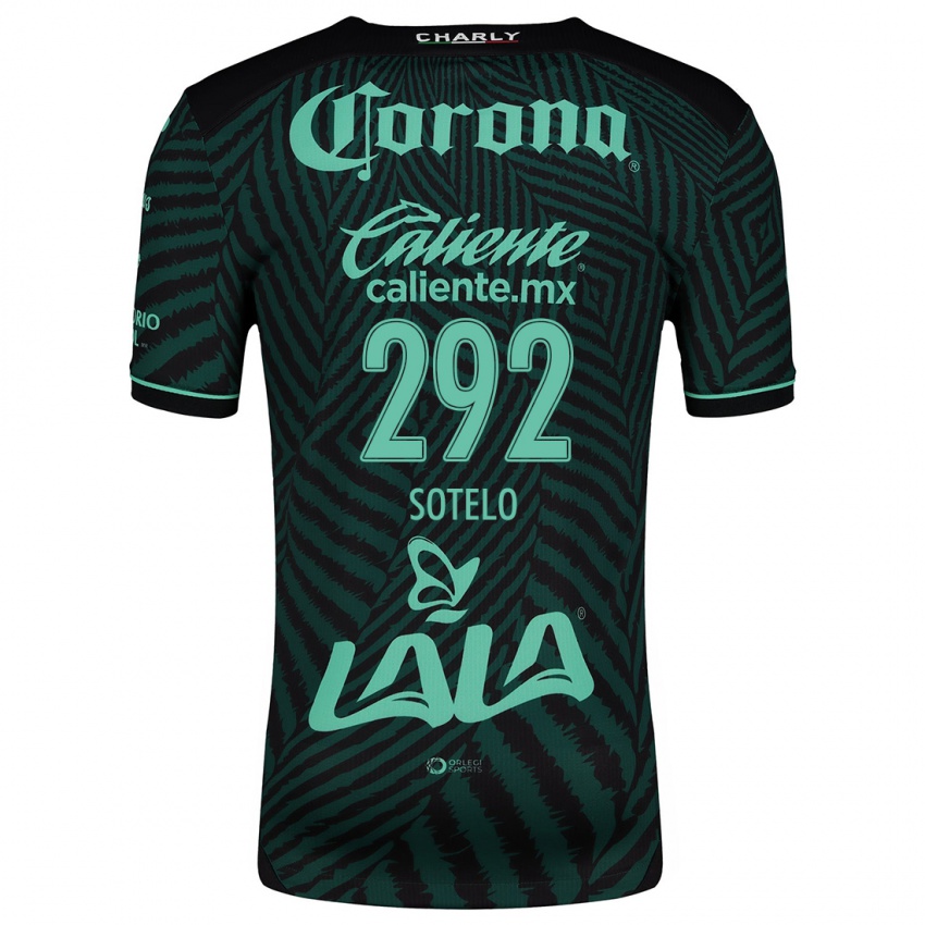 Criança Camisola José Sotelo #292 Preto Verde Alternativa 2024/25 Camisa