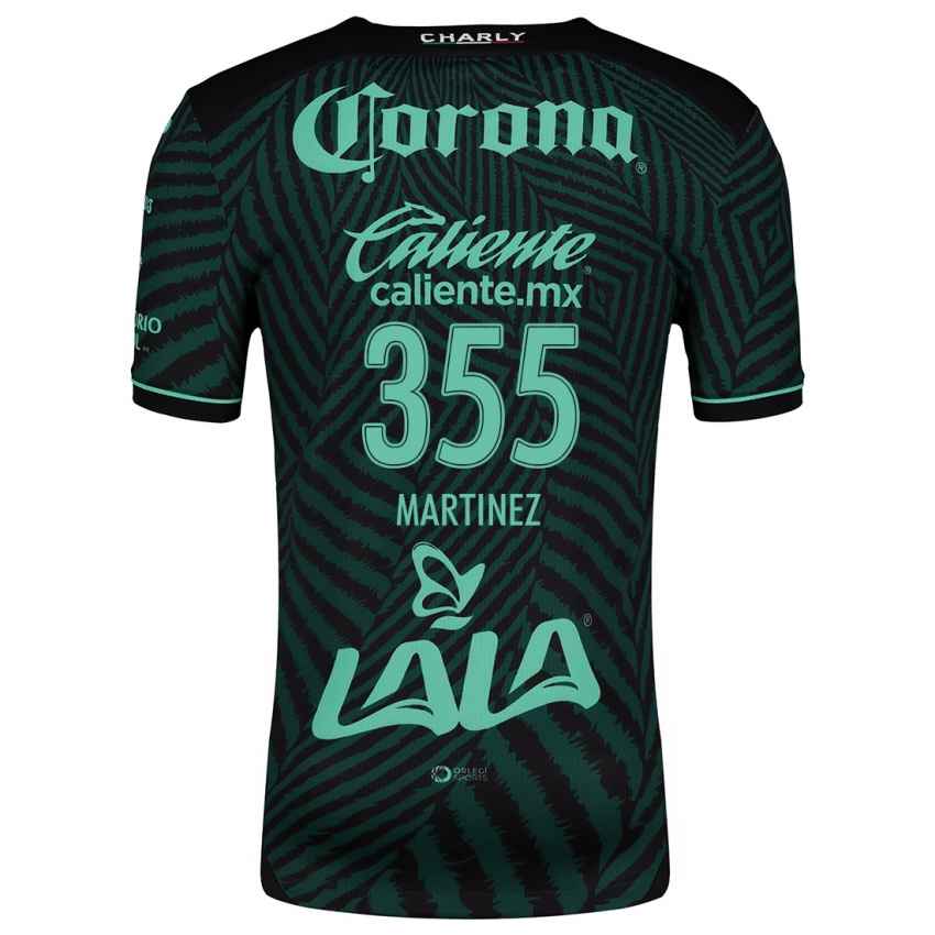 Criança Camisola Leonardo Martinez #355 Preto Verde Alternativa 2024/25 Camisa