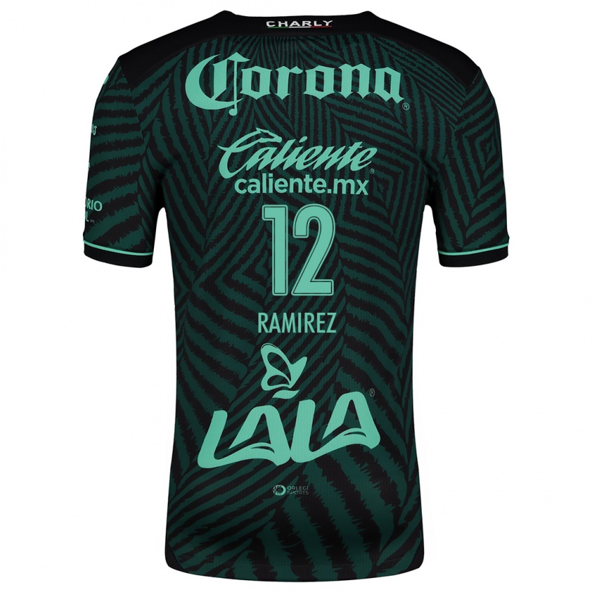 Criança Camisola Santiago Ramírez #12 Preto Verde Alternativa 2024/25 Camisa