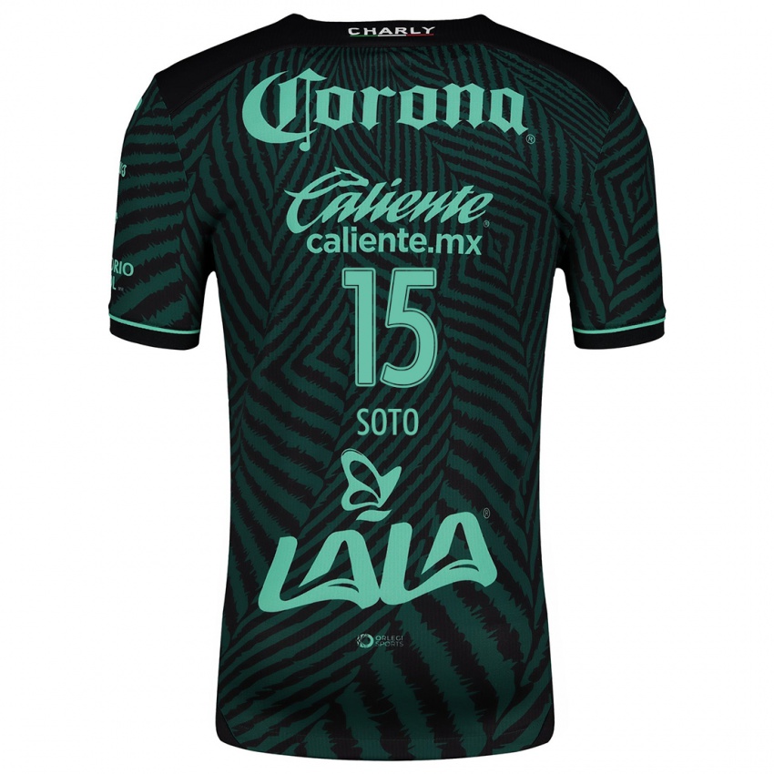 Criança Camisola Stephanie Soto #15 Preto Verde Alternativa 2024/25 Camisa