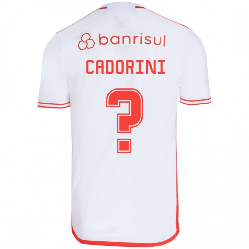 Criança Camisola Matheus Cadorini #0 Branco Vermelho Alternativa 2024/25 Camisa