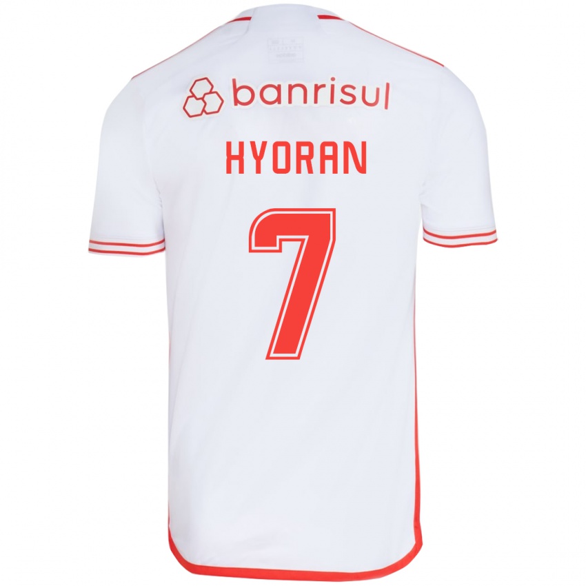 Criança Camisola Hyoran #7 Branco Vermelho Alternativa 2024/25 Camisa