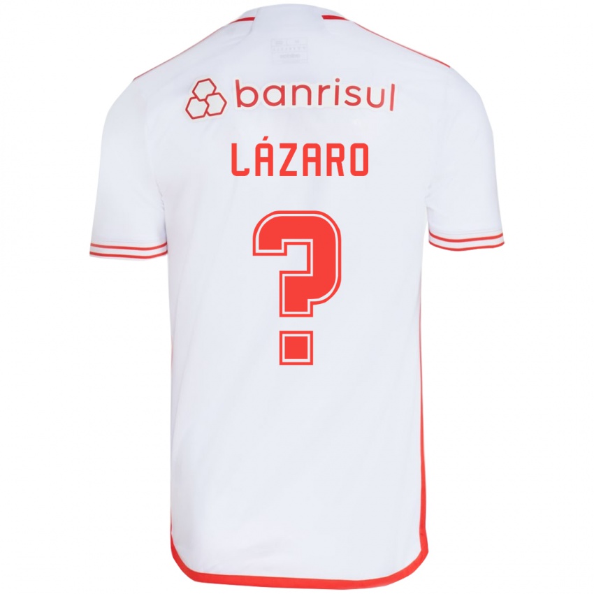 Criança Camisola Lázaro #0 Branco Vermelho Alternativa 2024/25 Camisa