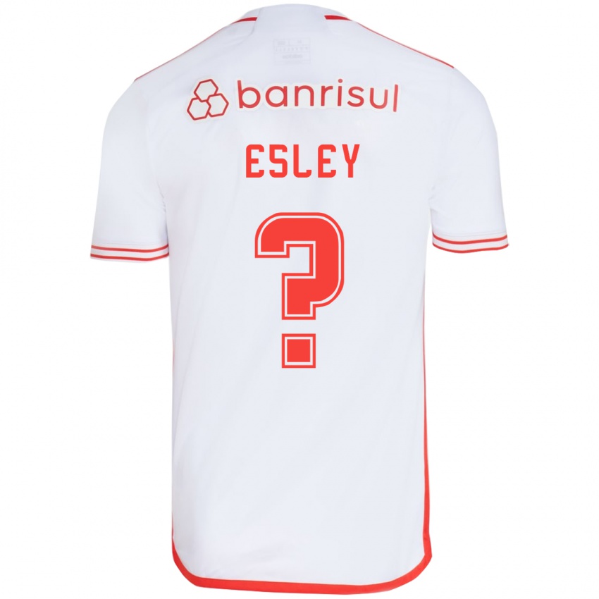 Criança Camisola Esley #0 Branco Vermelho Alternativa 2024/25 Camisa