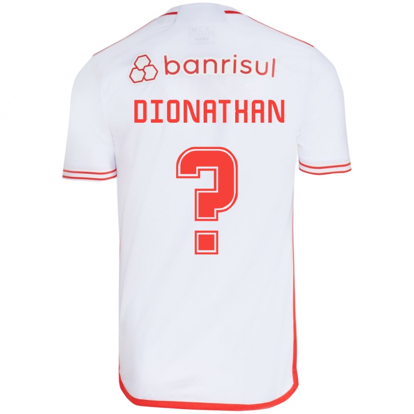 Criança Camisola Dionathan #0 Branco Vermelho Alternativa 2024/25 Camisa