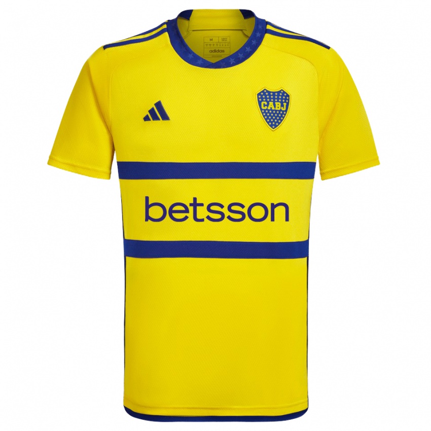 Criança Camisola Tomás Bustos #7 Amarelo Azul Alternativa 2024/25 Camisa