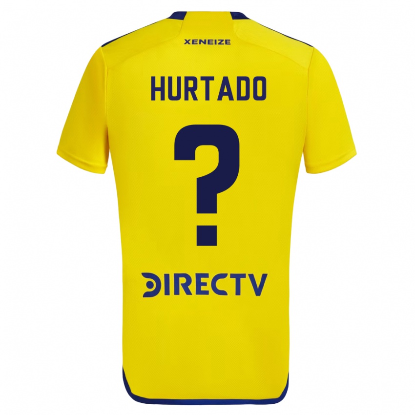 Criança Camisola Jan Hurtado #0 Amarelo Azul Alternativa 2024/25 Camisa