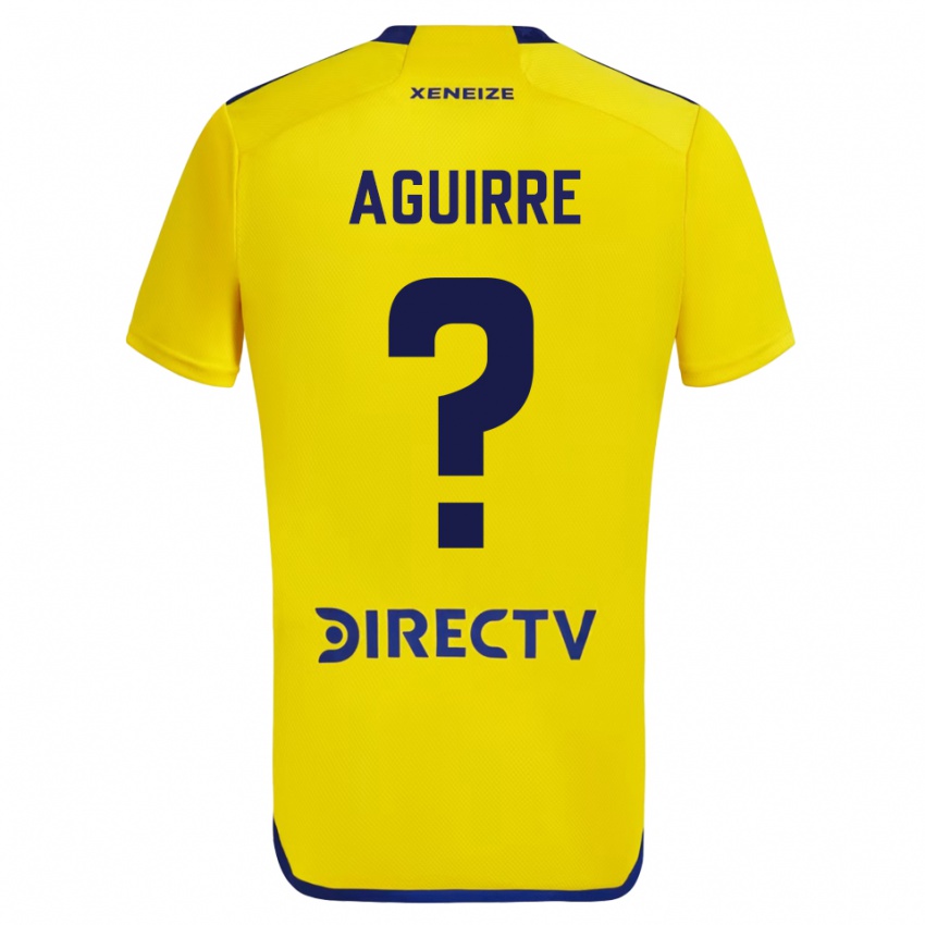 Criança Camisola Brian Aguirre #0 Amarelo Azul Alternativa 2024/25 Camisa