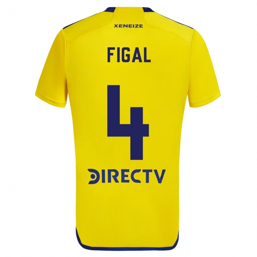 Criança Camisola Nicolás Figal #4 Amarelo Azul Alternativa 2024/25 Camisa