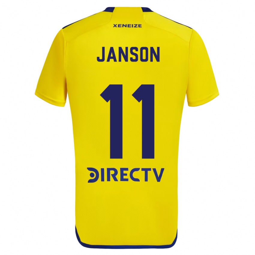 Criança Camisola Lucas Janson #11 Amarelo Azul Alternativa 2024/25 Camisa