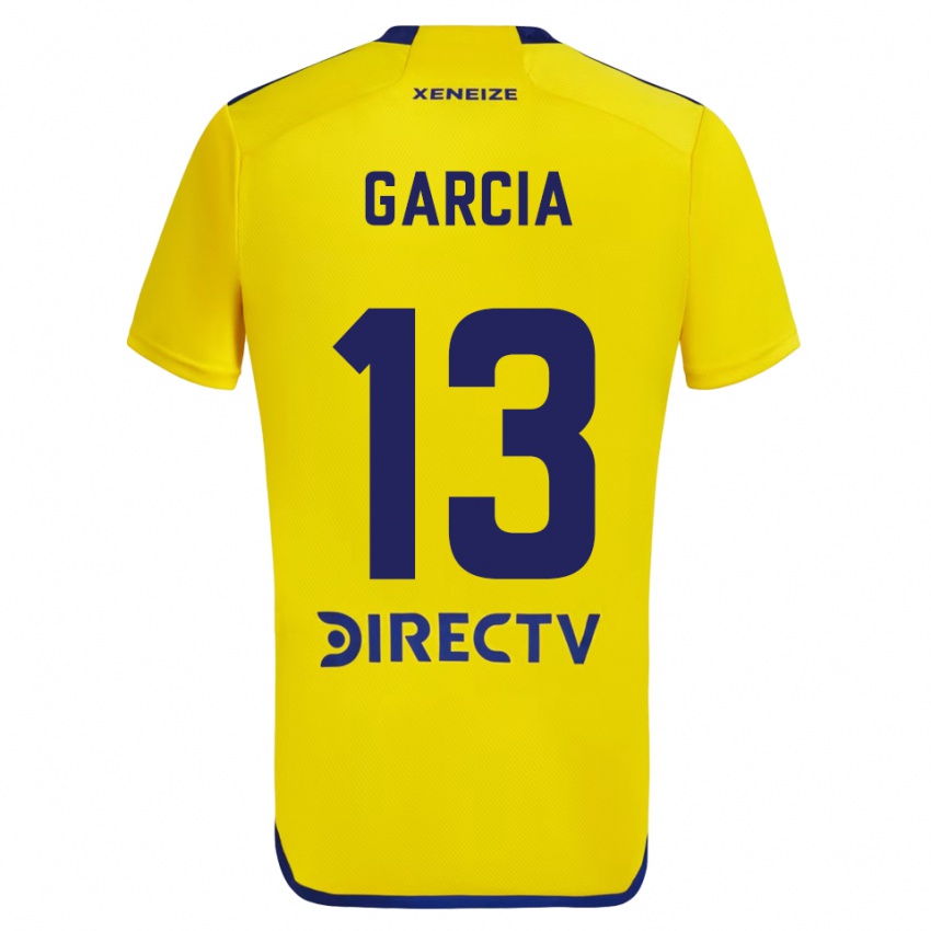 Criança Camisola Javier Garcia #13 Amarelo Azul Alternativa 2024/25 Camisa