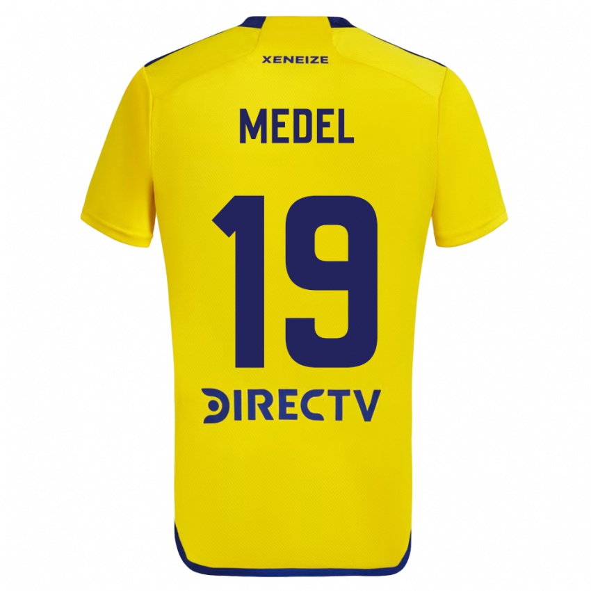 Criança Camisola Gary Medel #19 Amarelo Azul Alternativa 2024/25 Camisa