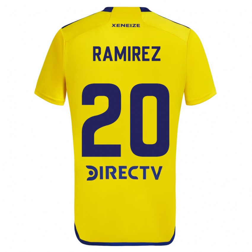 Criança Camisola Juan Ramirez #20 Amarelo Azul Alternativa 2024/25 Camisa