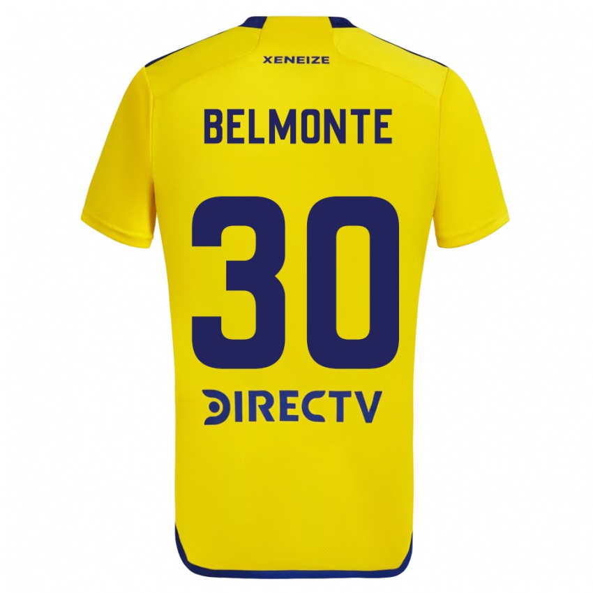 Criança Camisola Tomás Belmonte #30 Amarelo Azul Alternativa 2024/25 Camisa