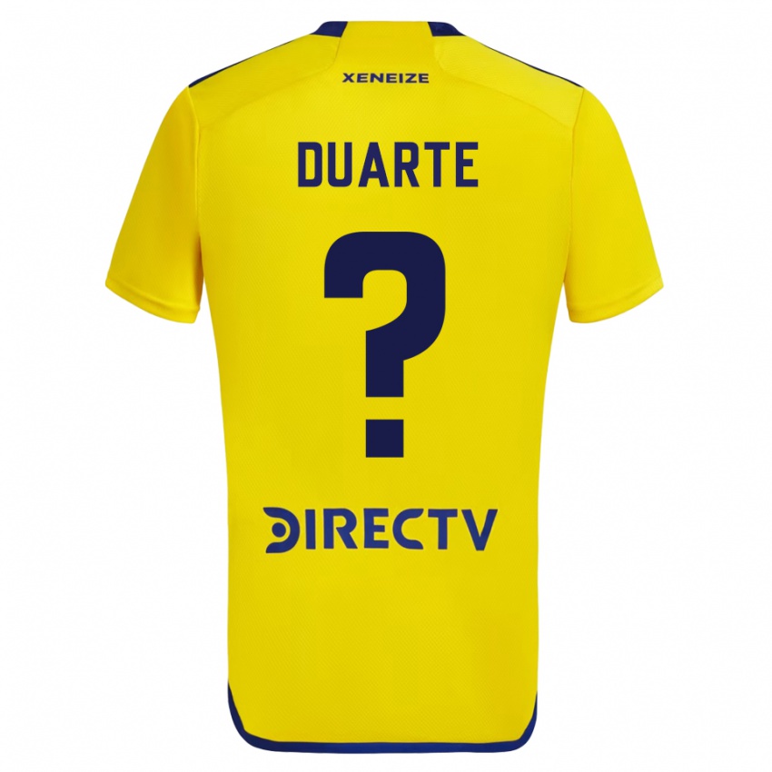 Criança Camisola Kevin Duarte #0 Amarelo Azul Alternativa 2024/25 Camisa