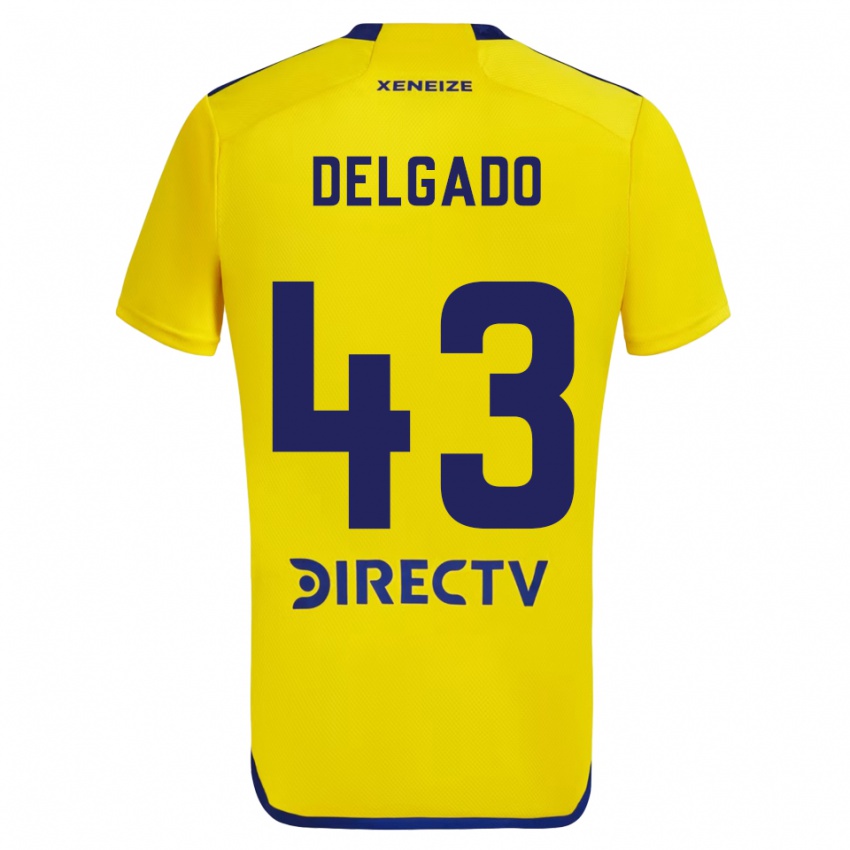 Criança Camisola Milton Delgado #43 Amarelo Azul Alternativa 2024/25 Camisa