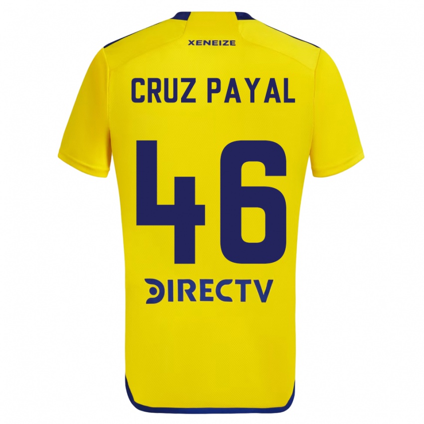 Criança Camisola Juan Cruz Payal #46 Amarelo Azul Alternativa 2024/25 Camisa