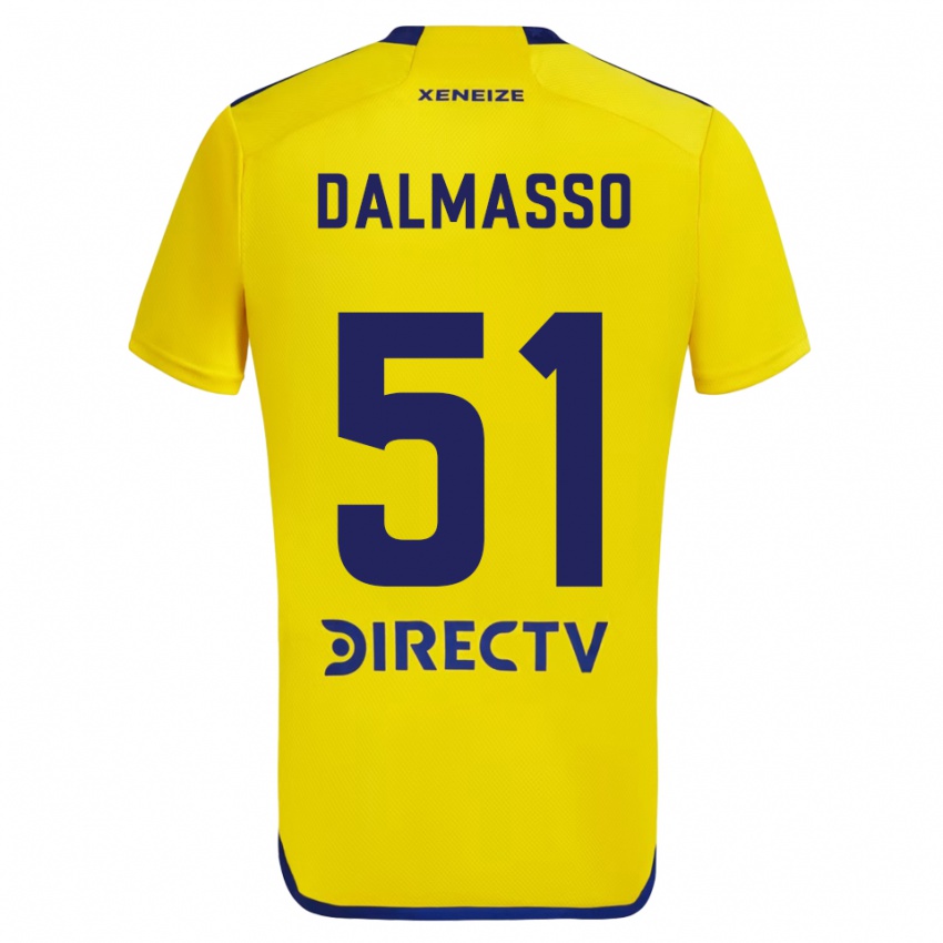 Criança Camisola Santiago Dalmasso #51 Amarelo Azul Alternativa 2024/25 Camisa