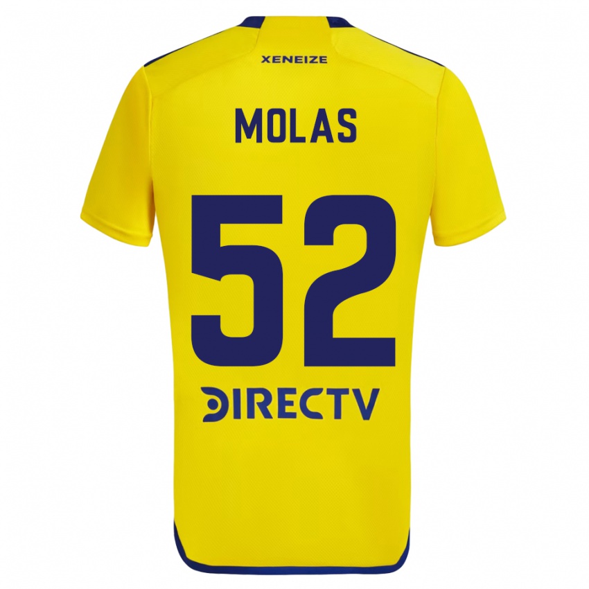 Criança Camisola Walter Molas #52 Amarelo Azul Alternativa 2024/25 Camisa