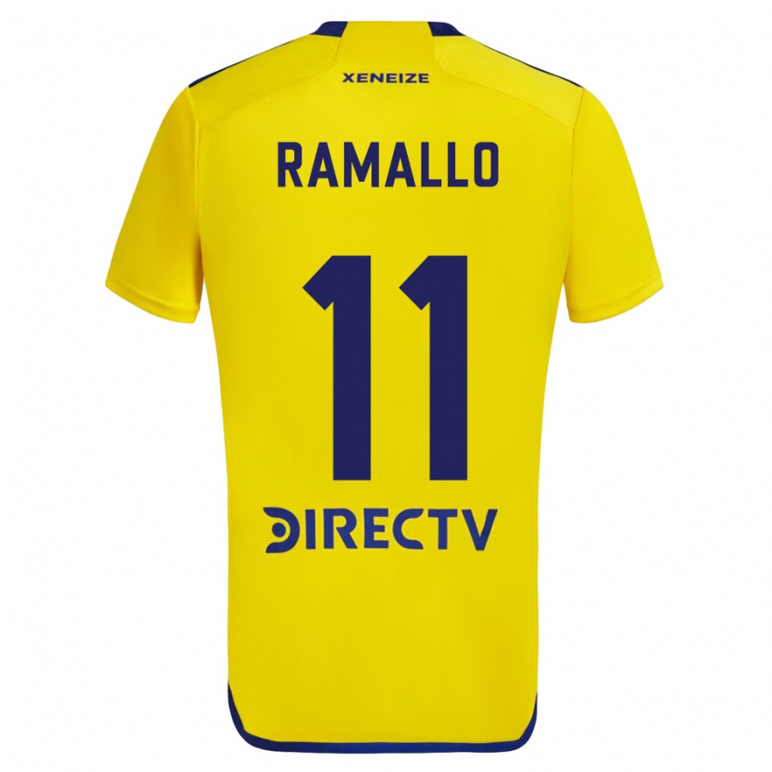 Criança Camisola Yael Ramallo #11 Amarelo Azul Alternativa 2024/25 Camisa