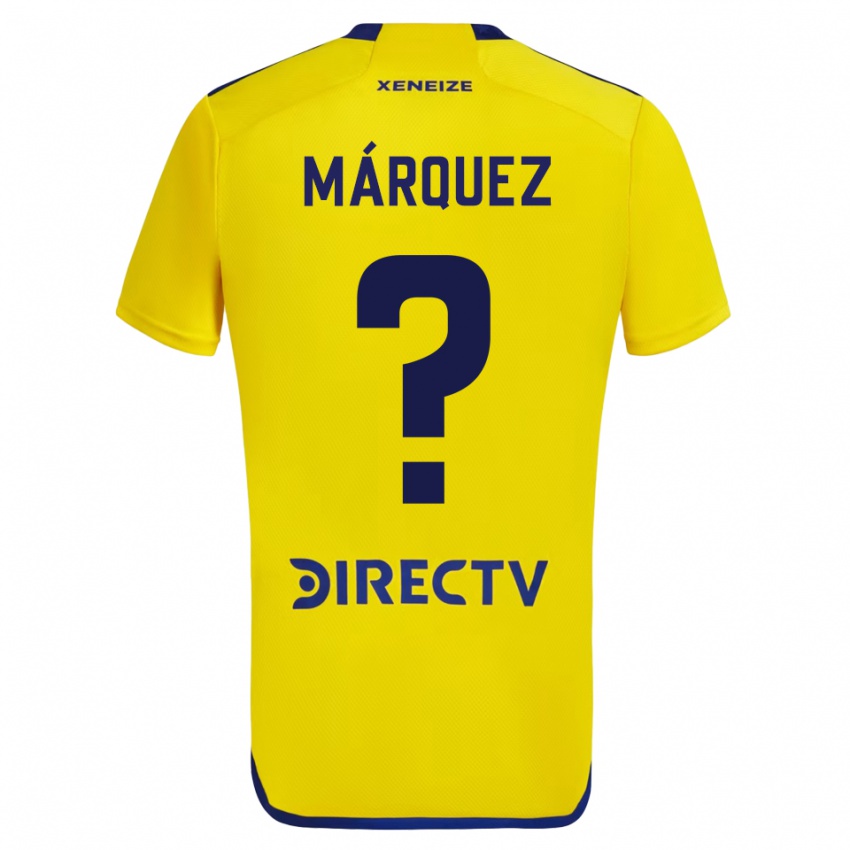 Criança Camisola Tomás Márquez #0 Amarelo Azul Alternativa 2024/25 Camisa