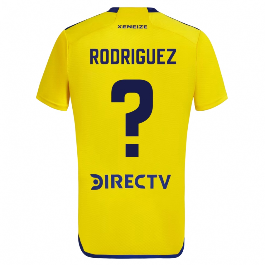 Criança Camisola Román Rodríguez #0 Amarelo Azul Alternativa 2024/25 Camisa