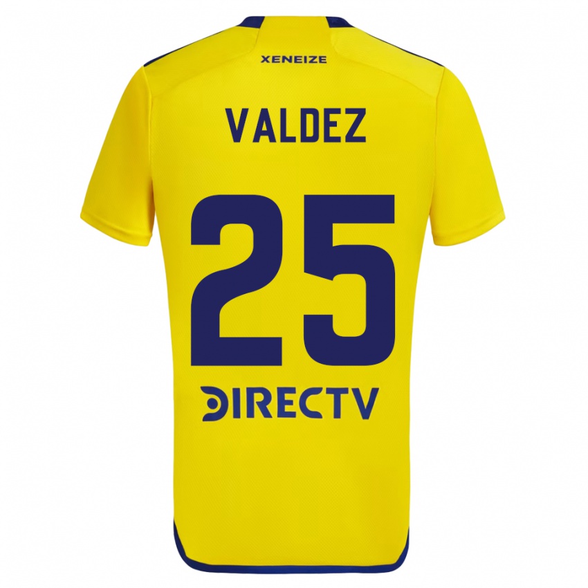 Criança Camisola Bruno Valdez #25 Amarelo Azul Alternativa 2024/25 Camisa