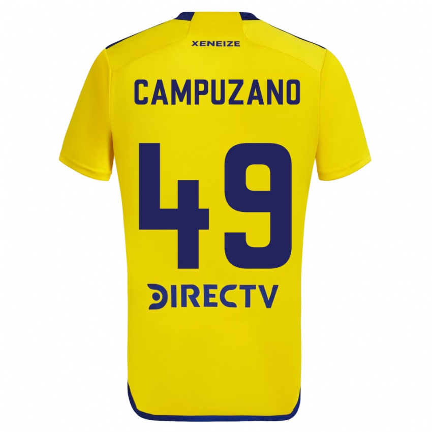 Criança Camisola Jorman Campuzano #49 Amarelo Azul Alternativa 2024/25 Camisa