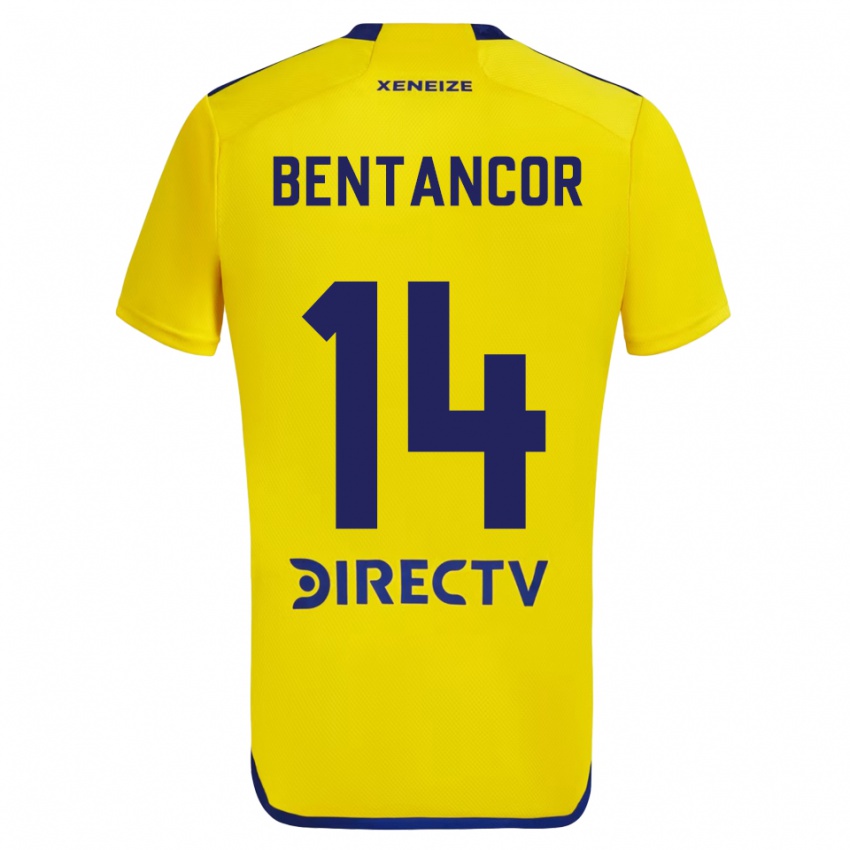 Criança Camisola Thomás Bentancor #14 Amarelo Azul Alternativa 2024/25 Camisa