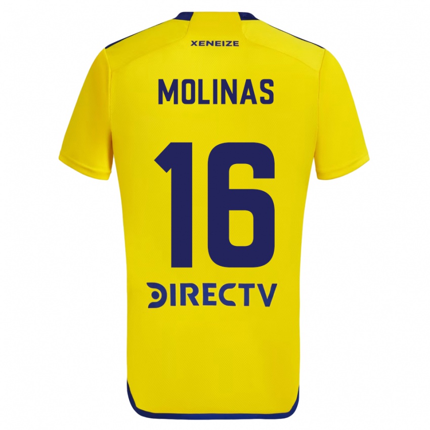 Criança Camisola Aaron Molinas #16 Amarelo Azul Alternativa 2024/25 Camisa