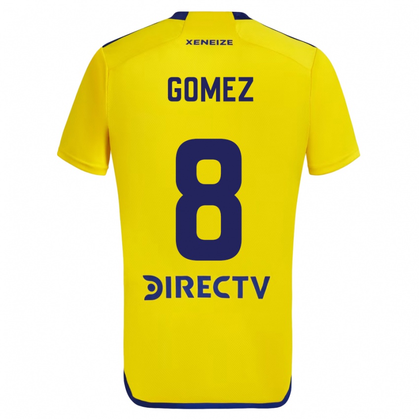 Criança Camisola Camila Gomez Ares #8 Amarelo Azul Alternativa 2024/25 Camisa