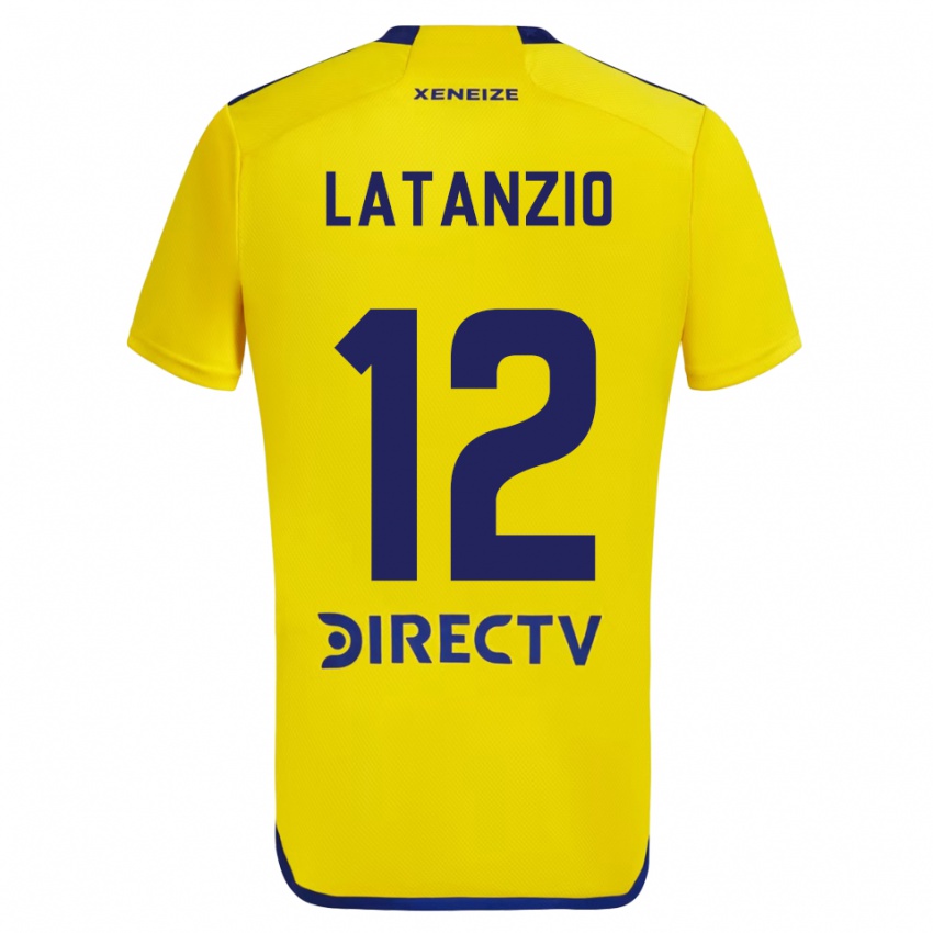 Criança Camisola Florencia Latanzio #12 Amarelo Azul Alternativa 2024/25 Camisa