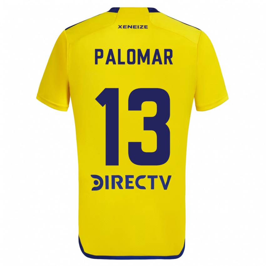 Criança Camisola Estefania Palomar #13 Amarelo Azul Alternativa 2024/25 Camisa