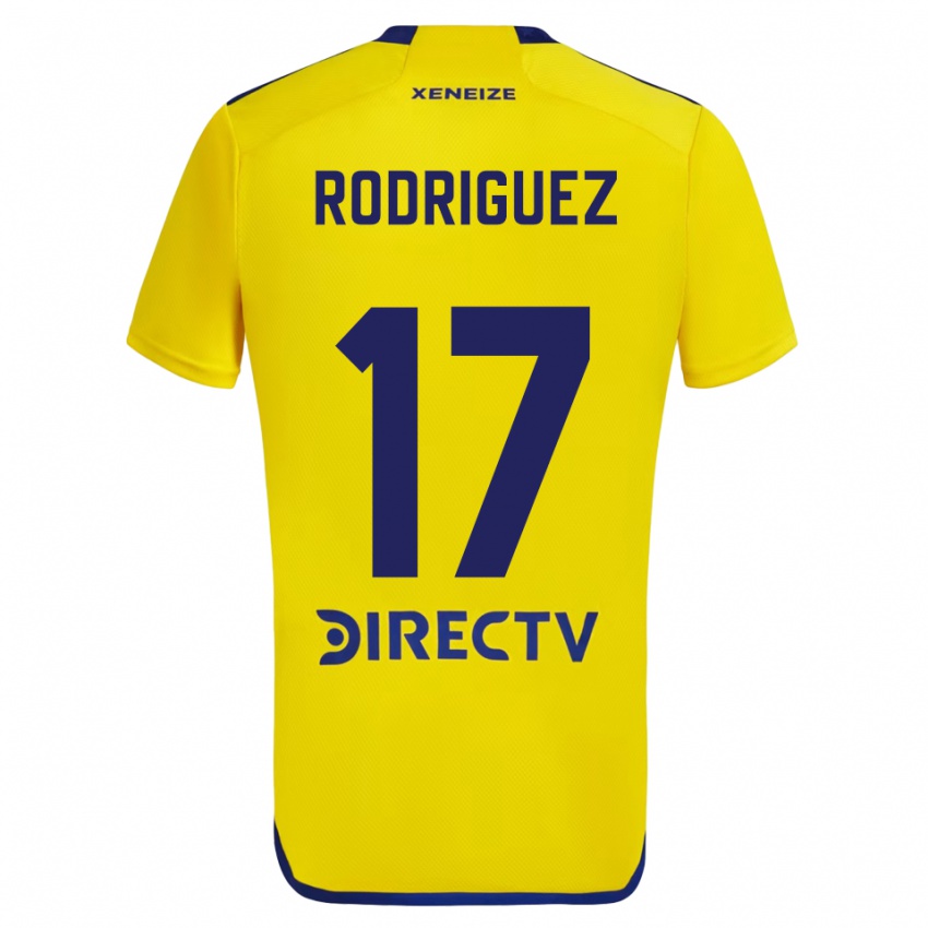 Criança Camisola Fanny Rodriguez #17 Amarelo Azul Alternativa 2024/25 Camisa