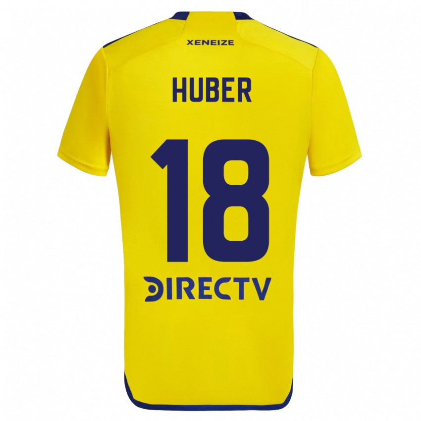 Criança Camisola Clarisa Huber #18 Amarelo Azul Alternativa 2024/25 Camisa