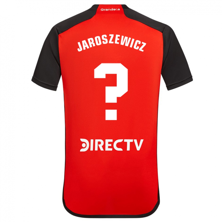 Criança Camisola Franco Jaroszewicz #0 Vermelho Preto Branco Alternativa 2024/25 Camisa