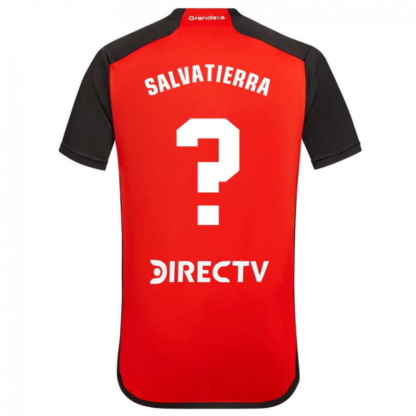 Criança Camisola Thiago Salvatierra #0 Vermelho Preto Branco Alternativa 2024/25 Camisa