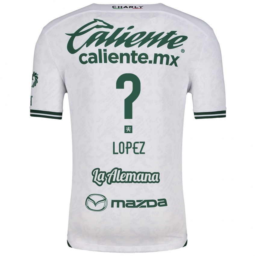 Criança Camisola Nicolás López #0 Branco Verde Alternativa 2024/25 Camisa