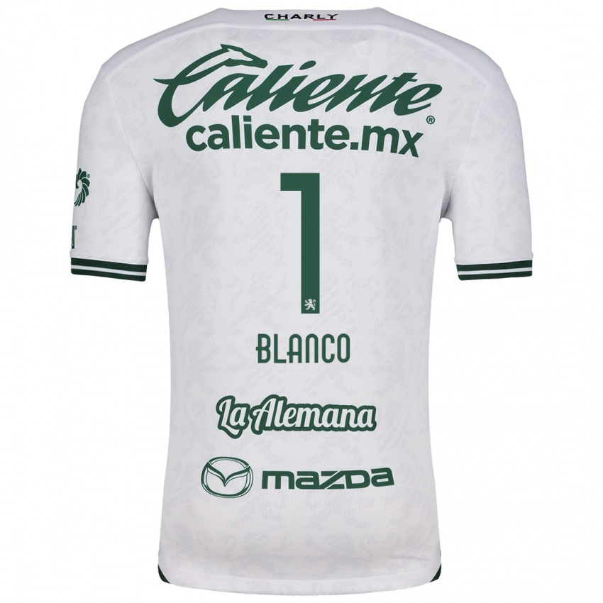 Criança Camisola Alfonso Blanco #1 Branco Verde Alternativa 2024/25 Camisa