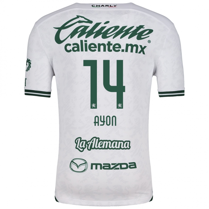 Criança Camisola Ettson Ayón #14 Branco Verde Alternativa 2024/25 Camisa