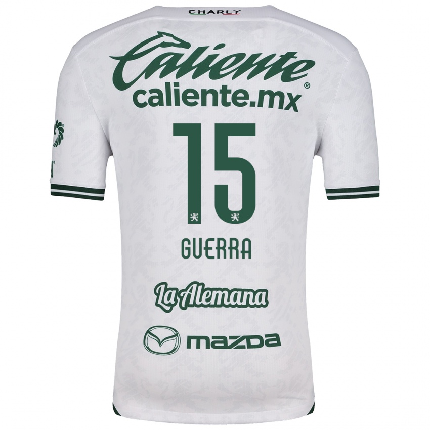 Criança Camisola Edgar Guerra #15 Branco Verde Alternativa 2024/25 Camisa