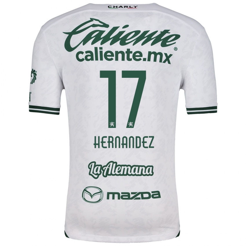 Criança Camisola Daniel Hernández #17 Branco Verde Alternativa 2024/25 Camisa