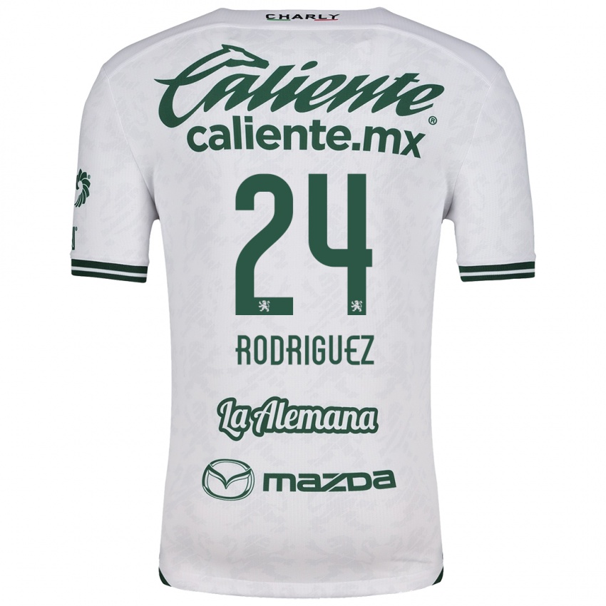 Criança Camisola Osvaldo Rodríguez #24 Branco Verde Alternativa 2024/25 Camisa