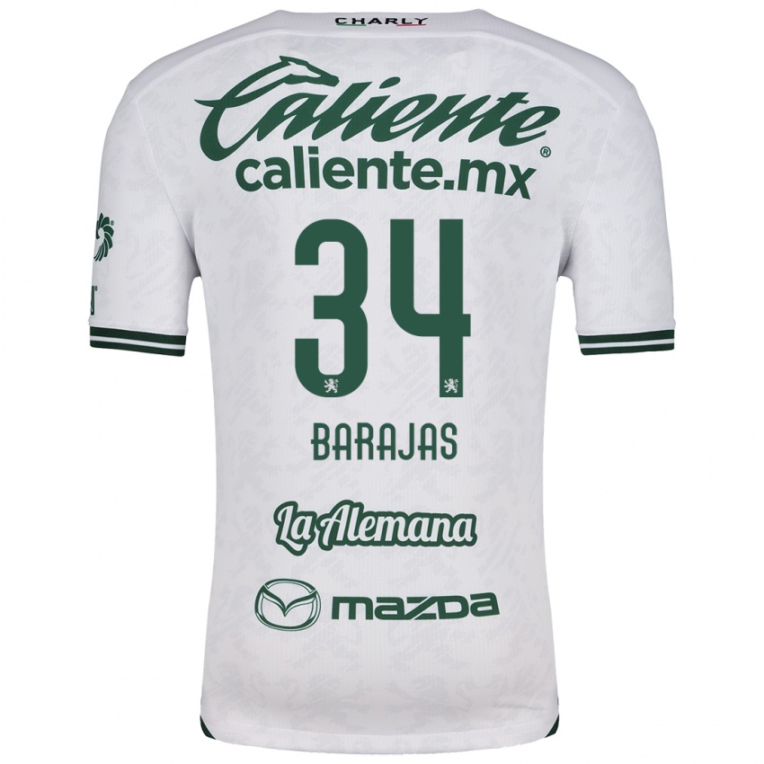 Criança Camisola Víctor Barajas #34 Branco Verde Alternativa 2024/25 Camisa